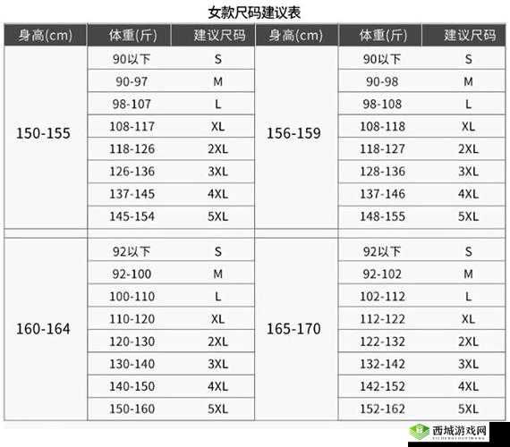 国产尺码和欧洲尺码表 2024:对比与解读