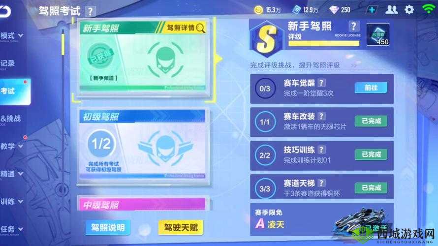 QQ飞车手游高级驾照,解锁赛道与天赋的钥匙